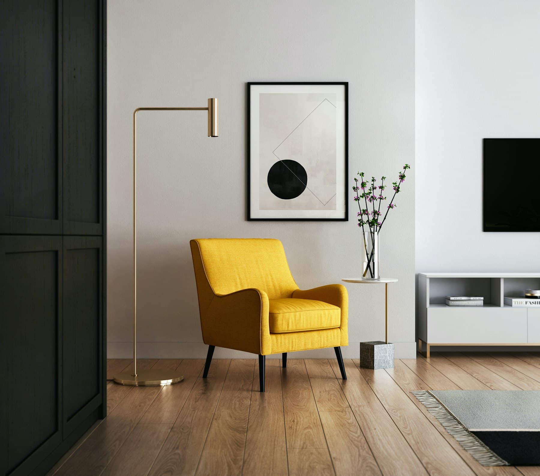 A tidy, well-presented modern living room
